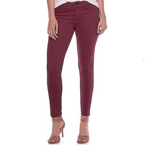 Juicy Couture🍷Flaunt It | Seamless Skinny Jeans in Windsor Wine | Sz 10
